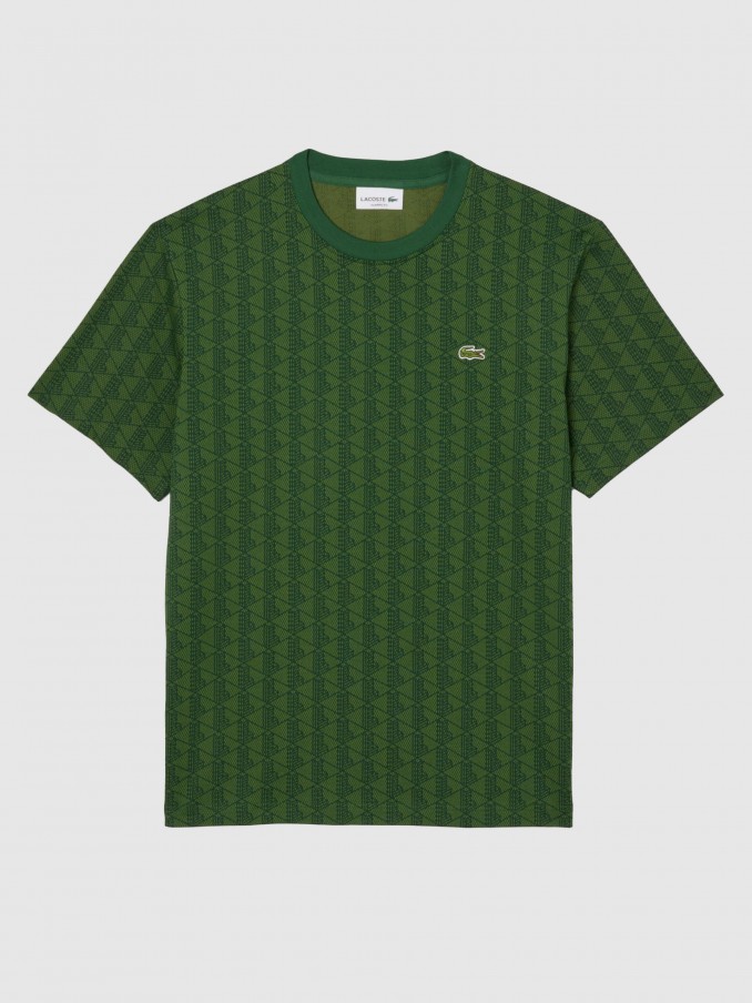Camiseta Hombre Verde Lacoste