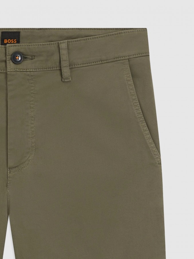 Pantalones Hombre Verde Boss Orange