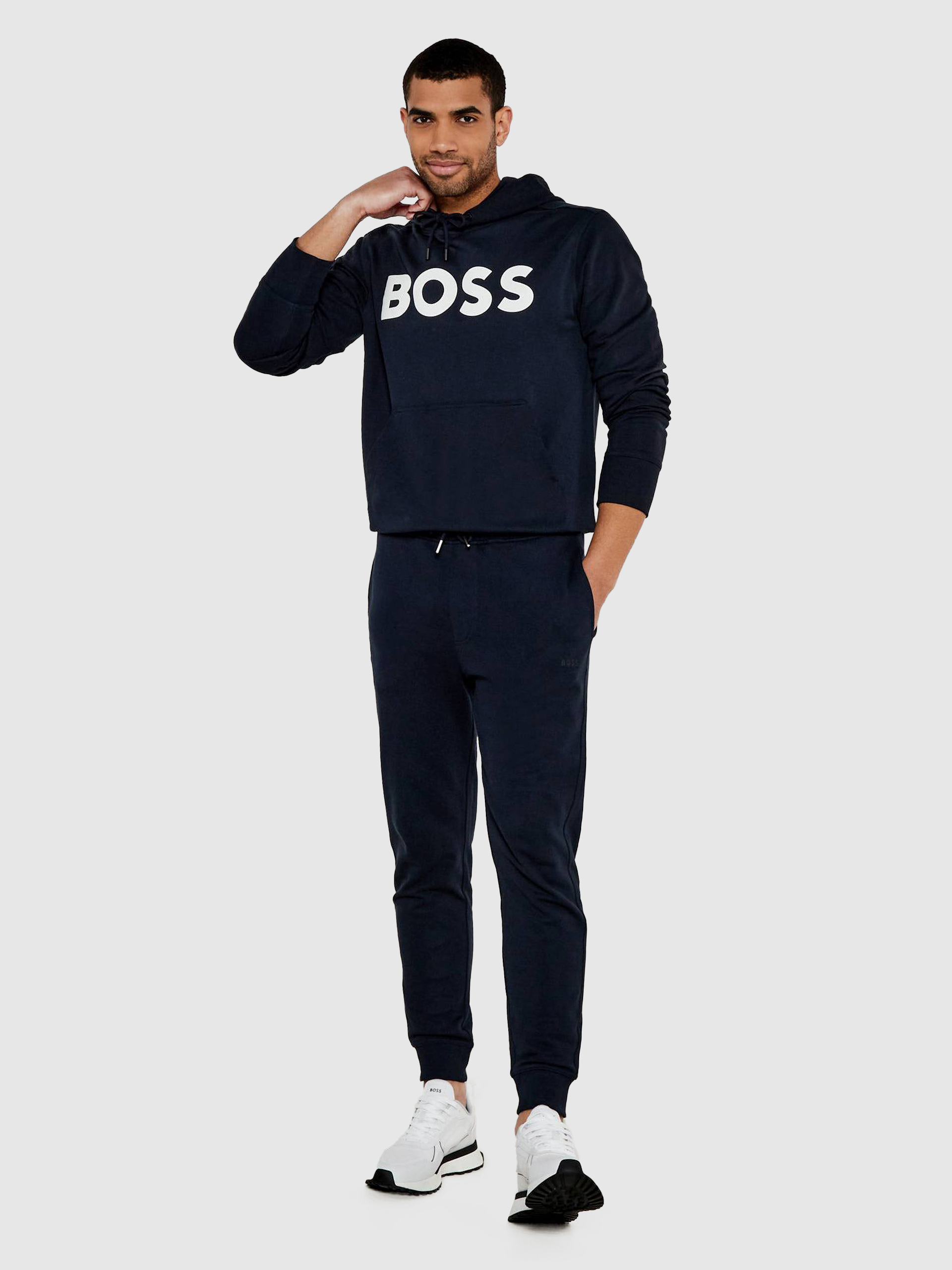 Pants Man Navy Blue Boss Orange