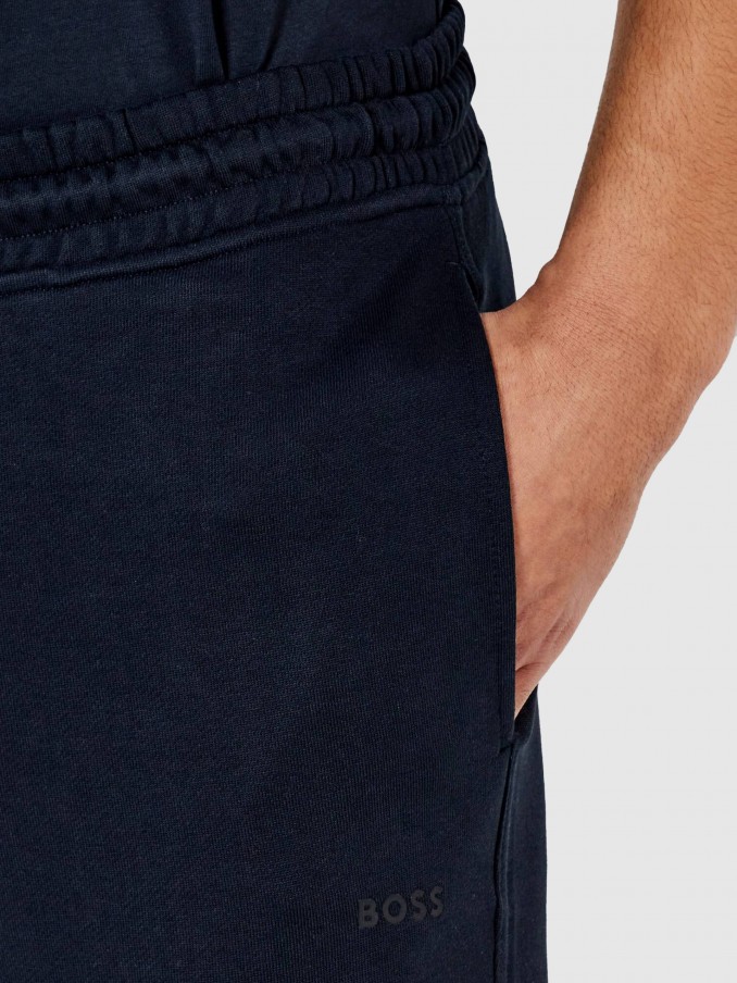 Pants Man Navy Blue Boss Orange