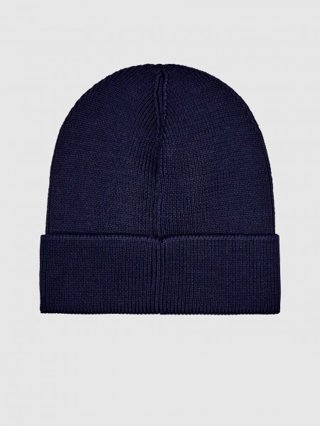 Gorro Hombre Azul Marino Boss Orange