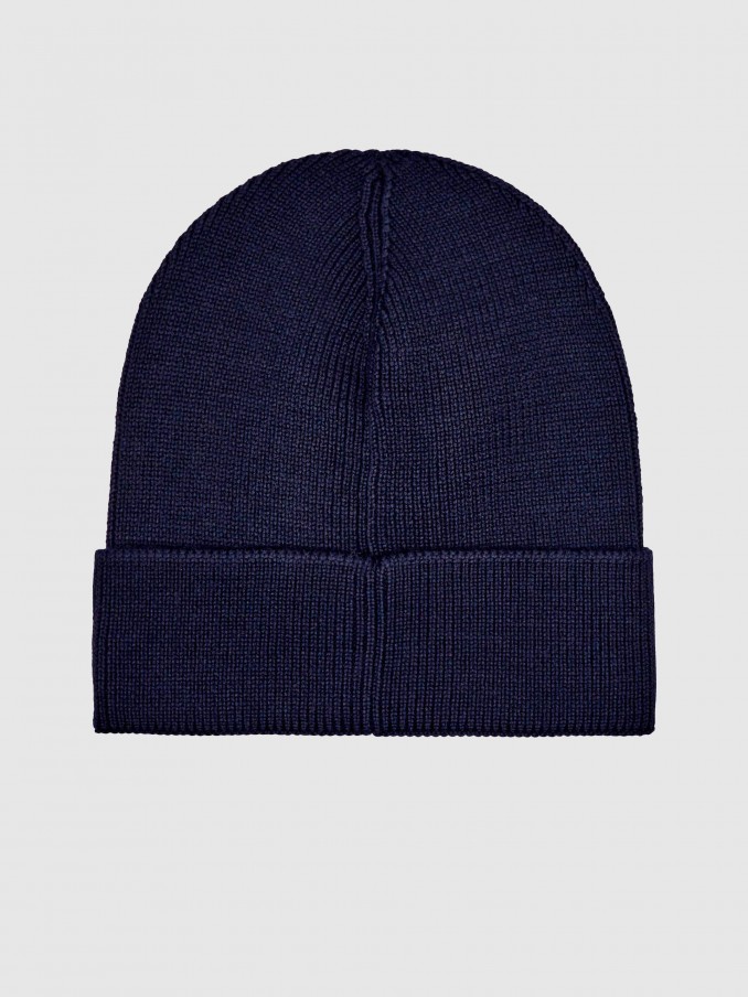 Gorro Hombre Azul Marino Boss Orange