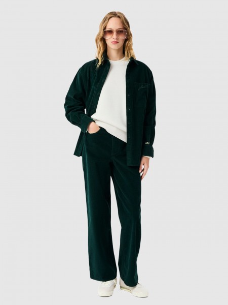 Sueter Mujer Crema Lacoste