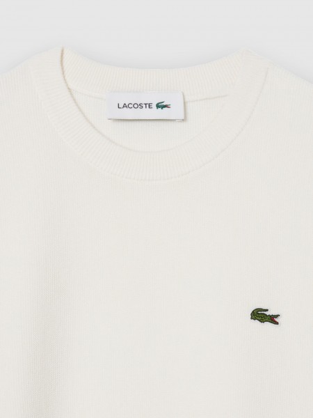 Sueter Mujer Crema Lacoste