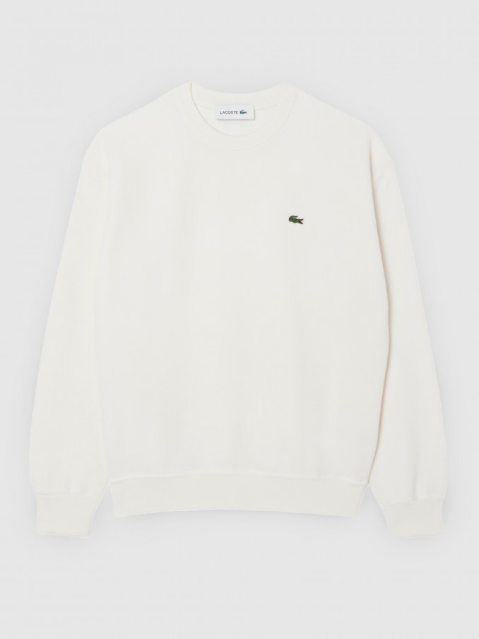 Pullover Woman Cream Lacoste