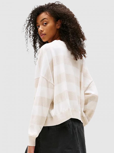 Jacket Woman Cream Tommy Jeans