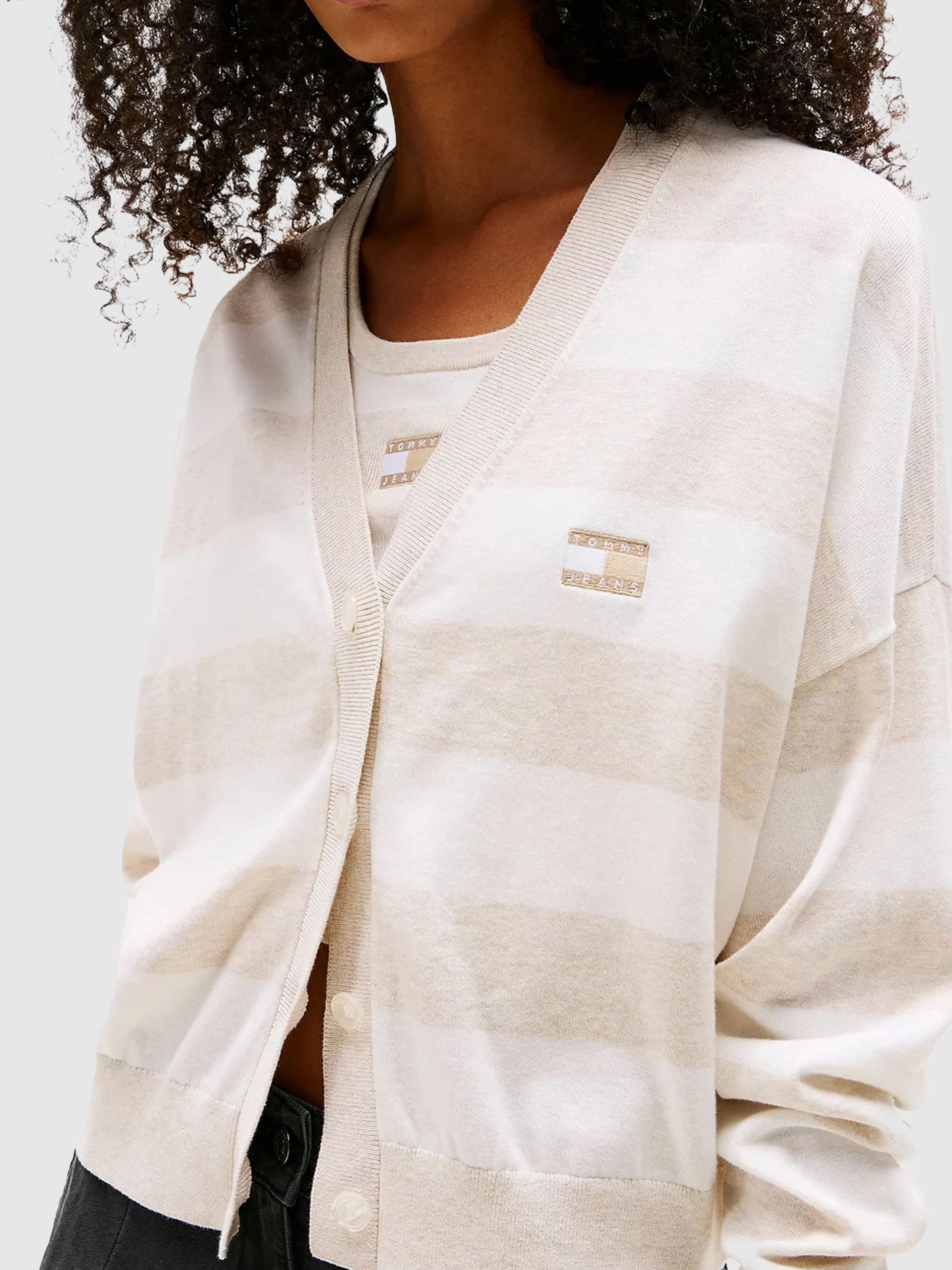 Chaqueta Mujer Crema Tommy Jeans