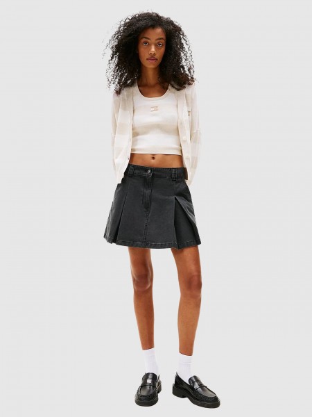 Jacket Woman Cream Tommy Jeans