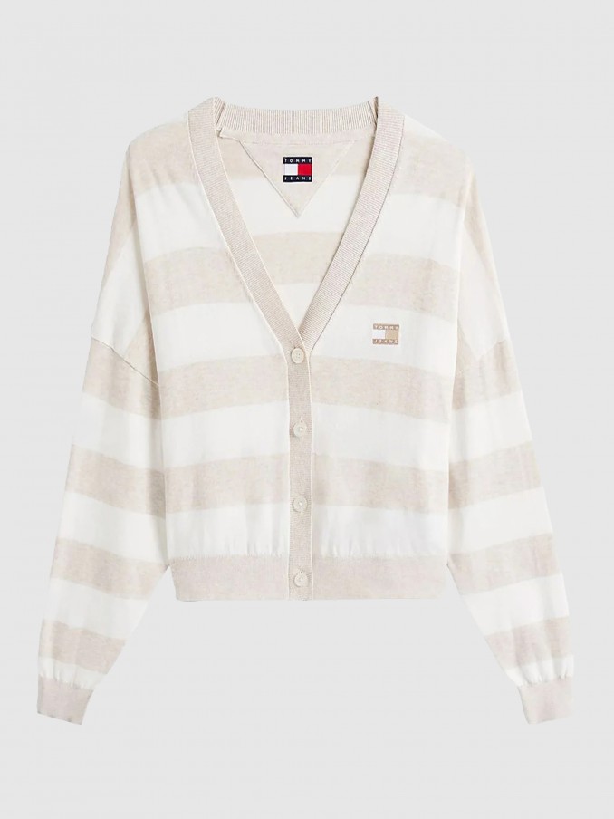 Jacket Woman Cream Tommy Jeans