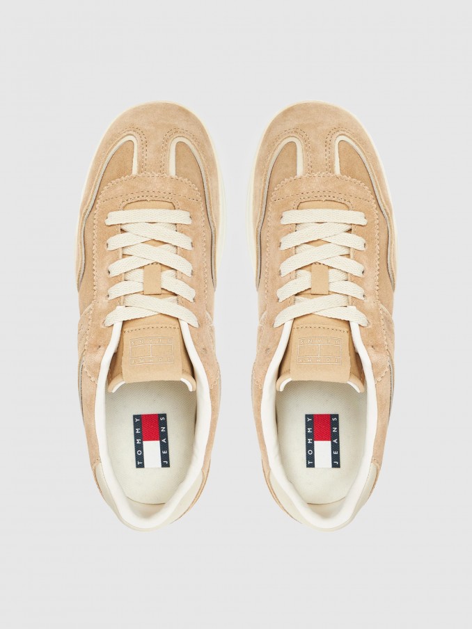 Sneakers Woman Beige Tommy Jeans
