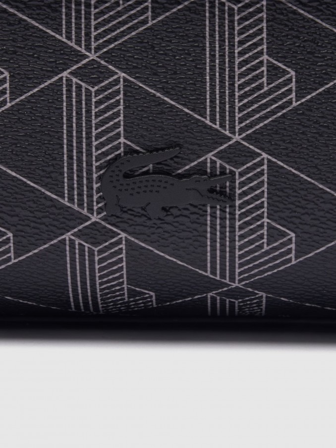 Bolsos / Carteras Hombre Negro Lacoste