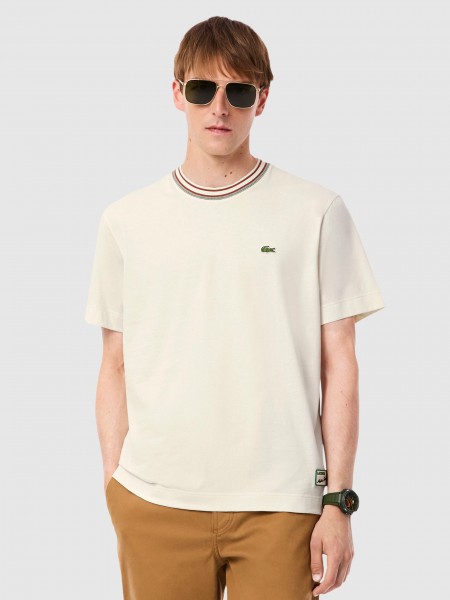 T-Shirt Man Cream Lacoste