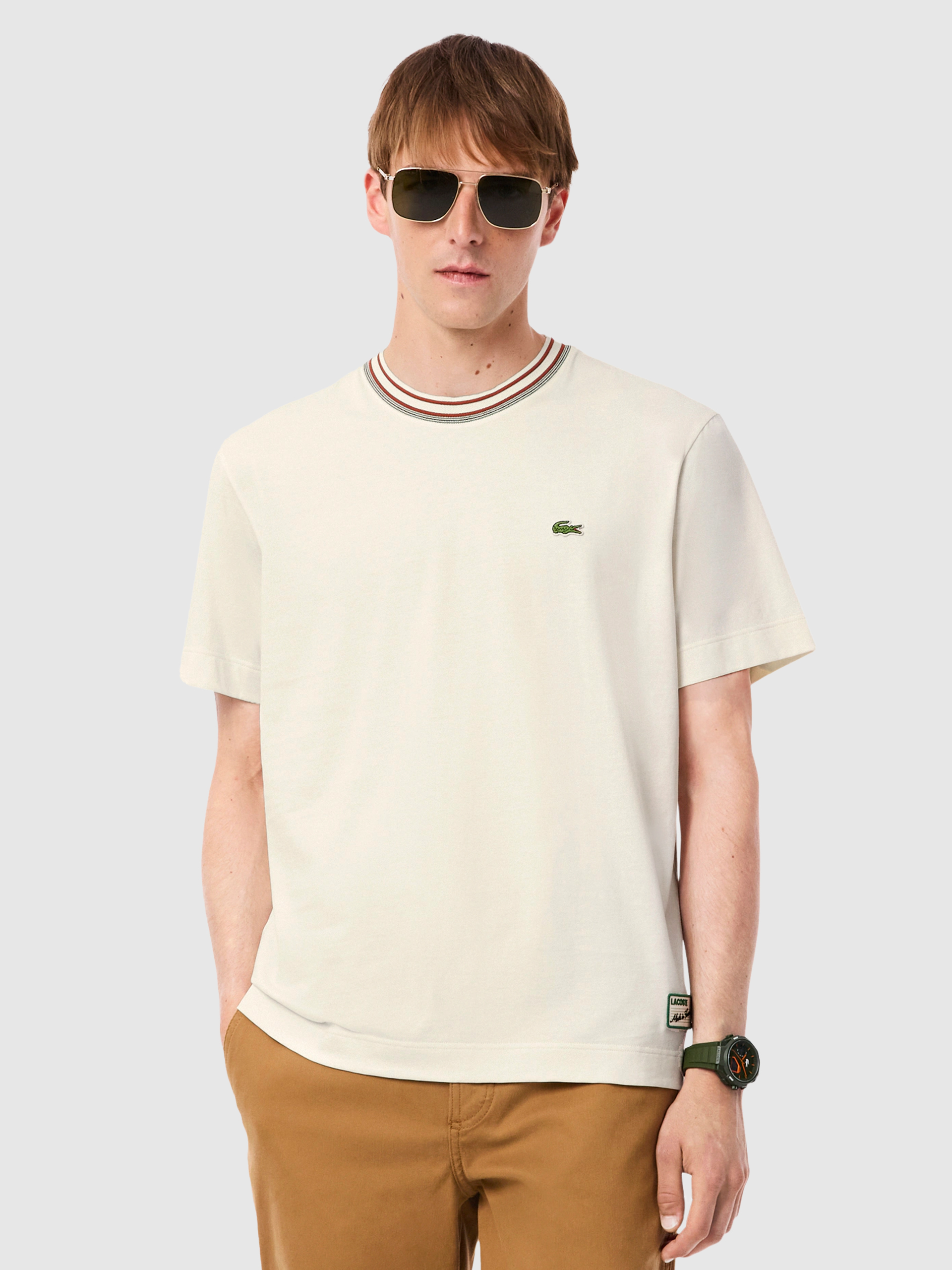 T-Shirt Man Cream Lacoste