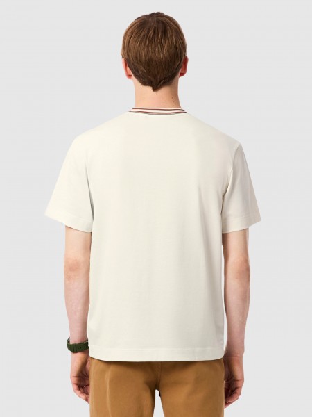 T-Shirt Man Cream Lacoste