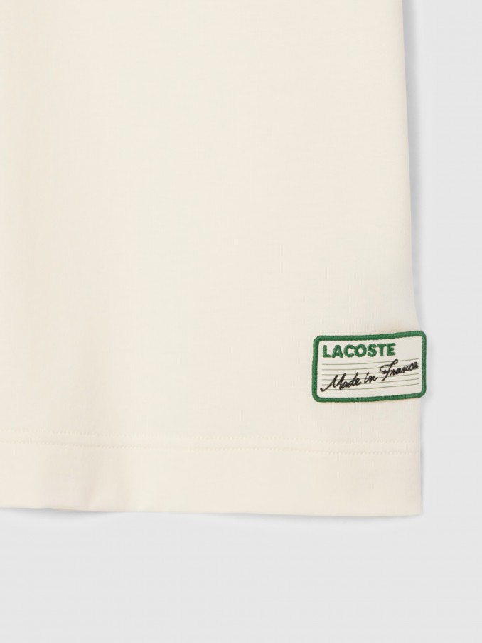 T-Shirt Man Cream Lacoste