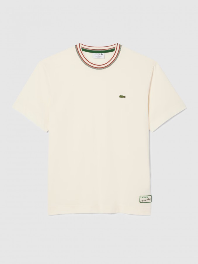 T-Shirt Man Cream Lacoste