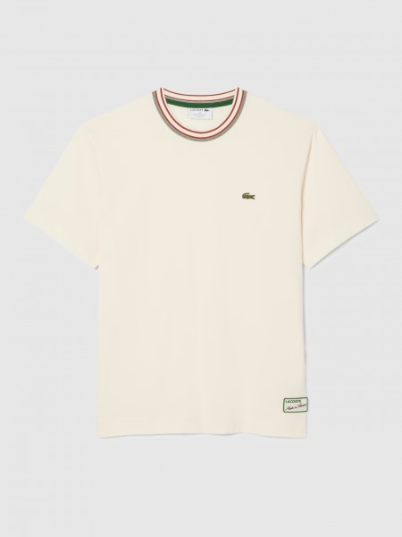 T-Shirt Man Cream Lacoste