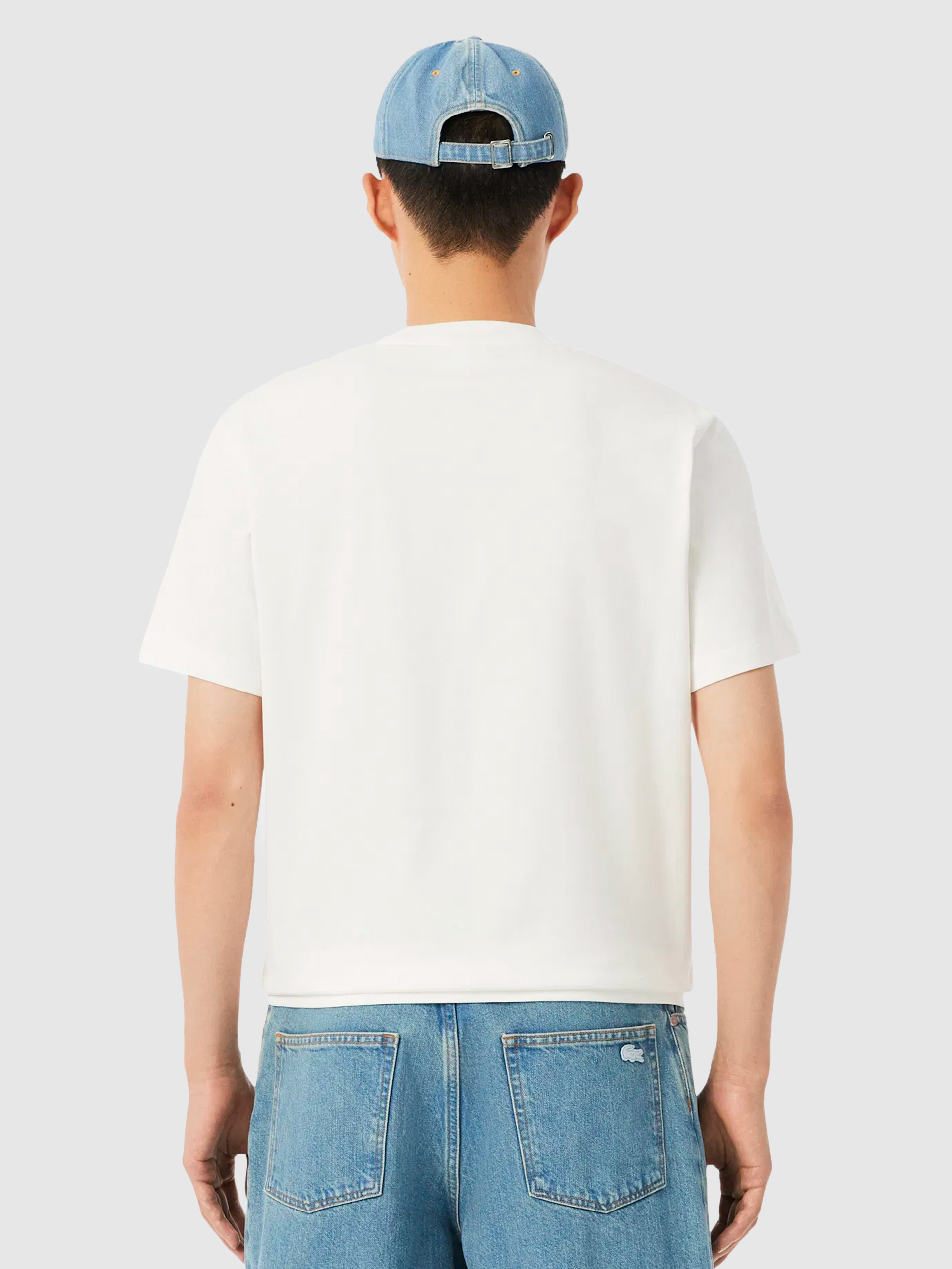 Camiseta Hombre Blanco Lacoste