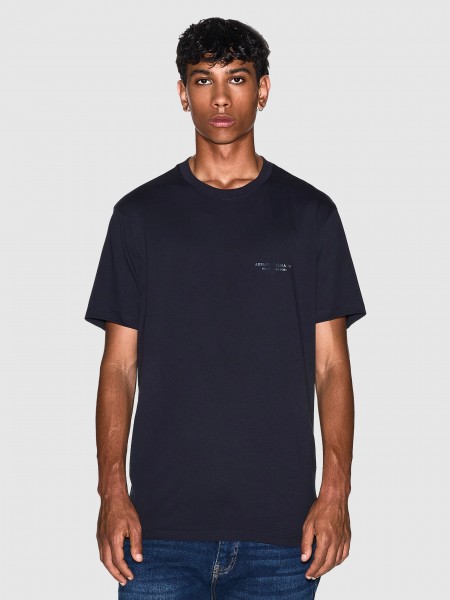 T-Shirt Man Navy Blue Armani Exchange