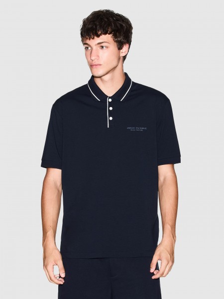 Polo Hombre Azul Marino Armani Exchange