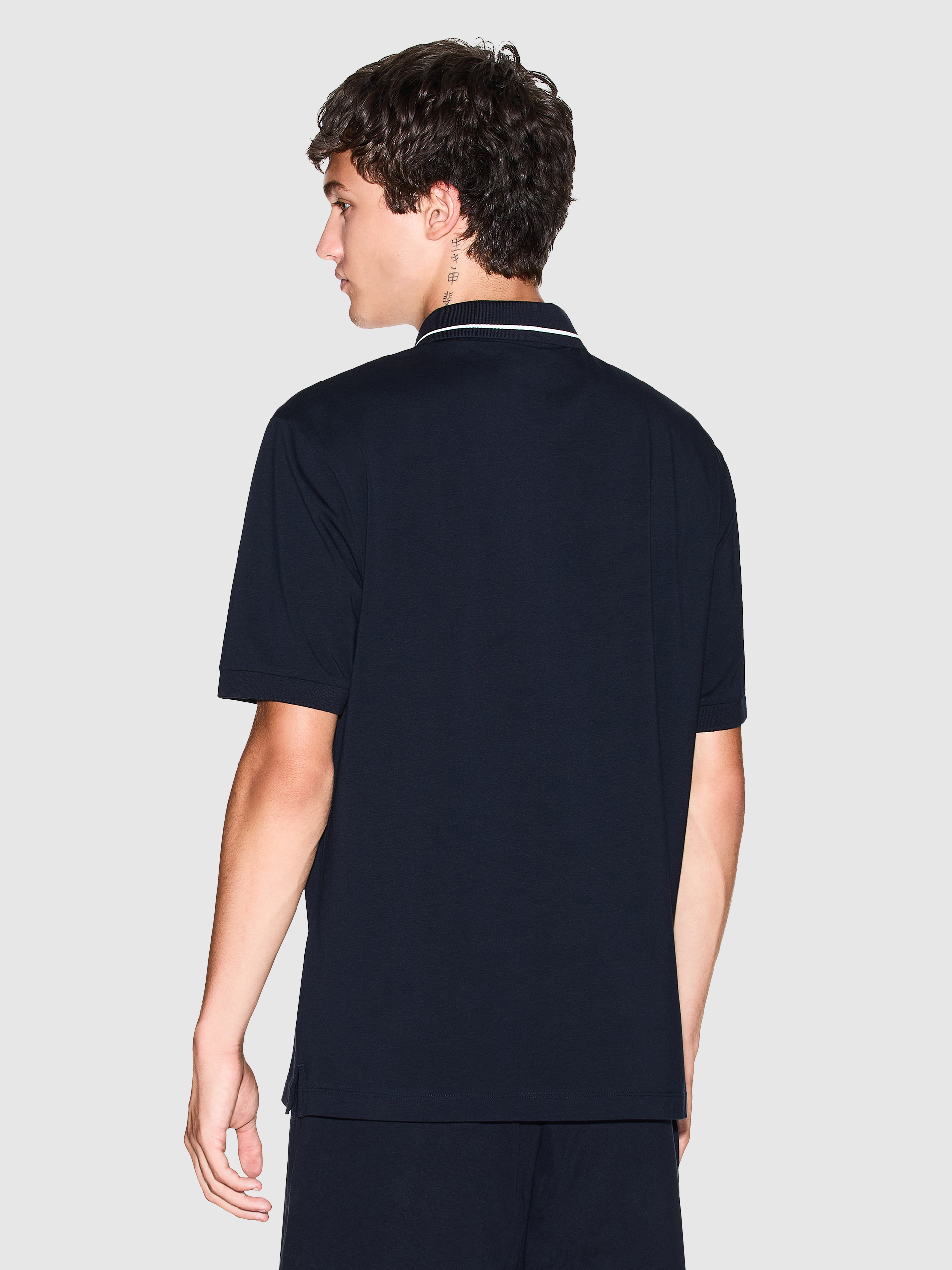 Polo Shirt Man Navy Blue Armani Exchange