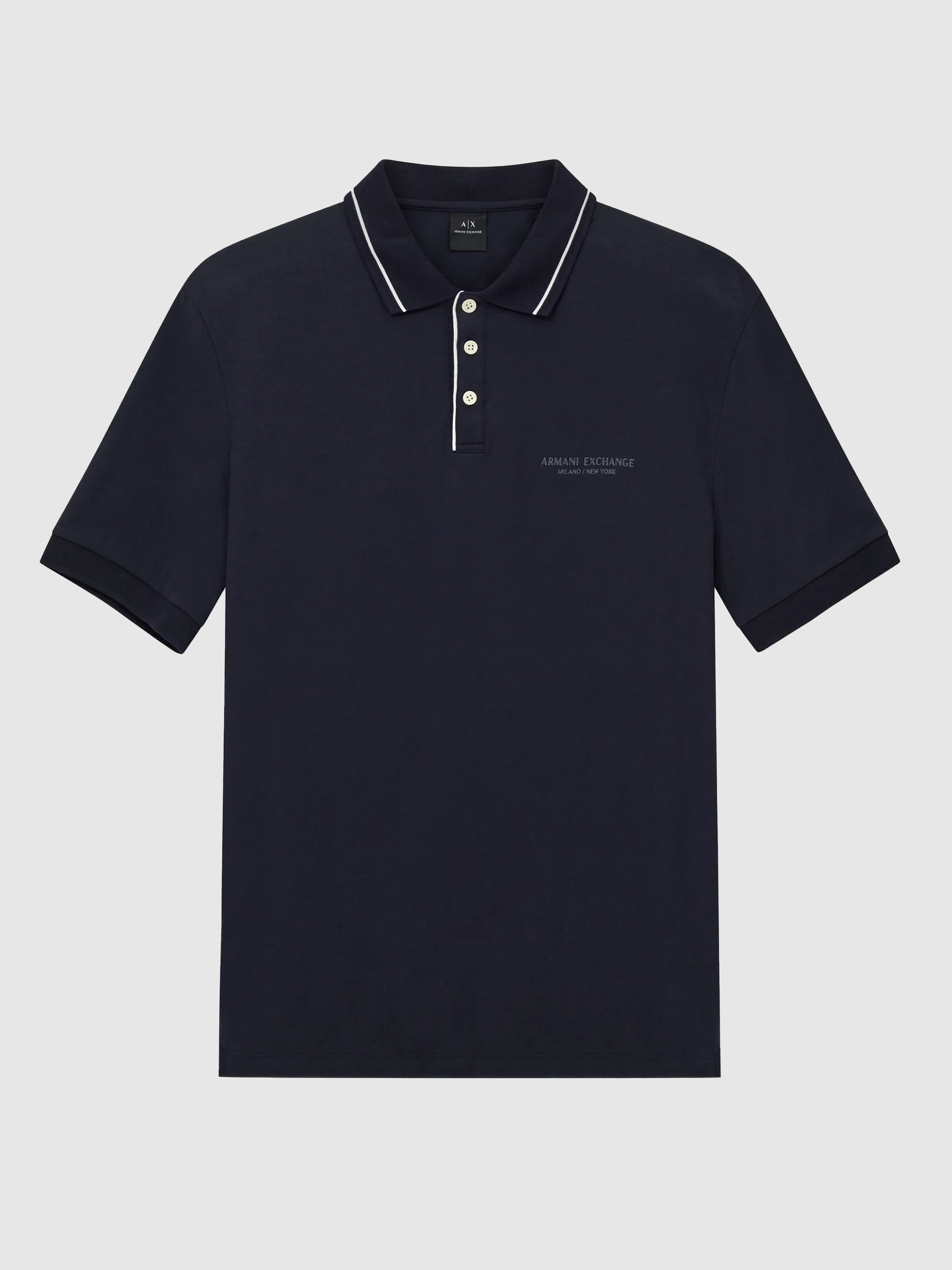 Polo Shirt Man Navy Blue Armani Exchange