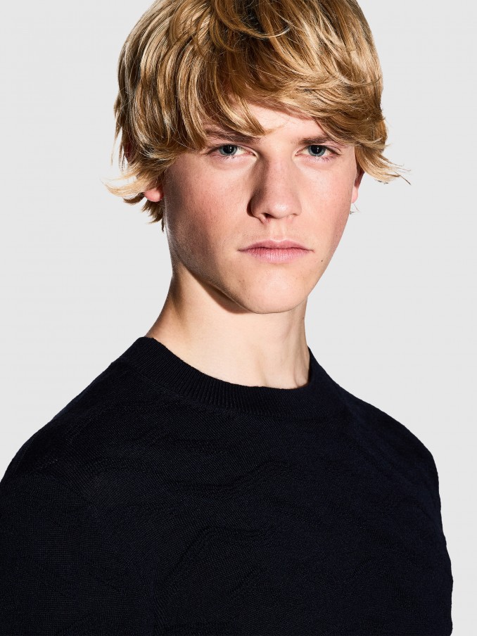 Sueter Hombre Azul Marino Armani Exchange