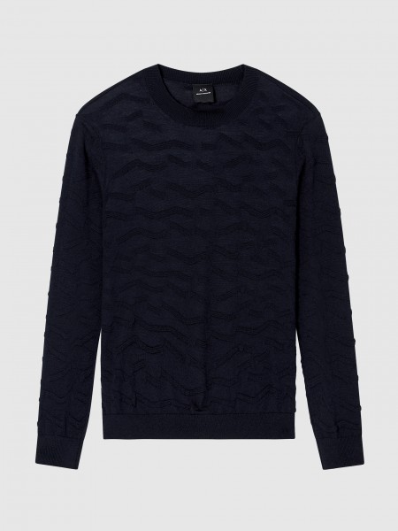 Sueter Hombre Azul Marino Armani Exchange
