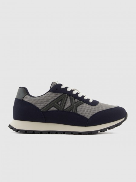 Sneakers Man Navy Blue Armani Exchange
