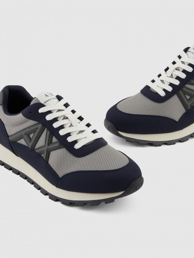 Sneakers Man Navy Blue Armani Exchange