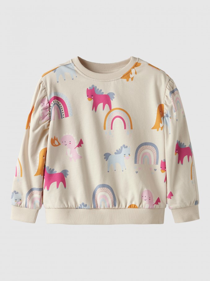Pullover Girl Cream Name It
