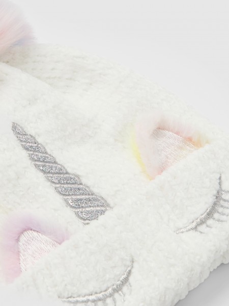 Beanie Girl White Name It