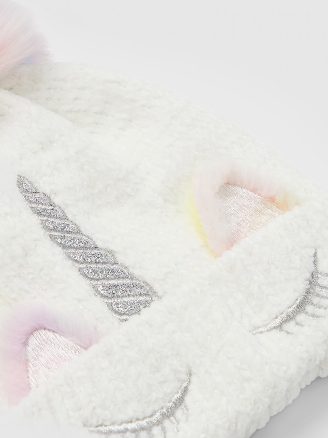 Beanie Girl White Name It