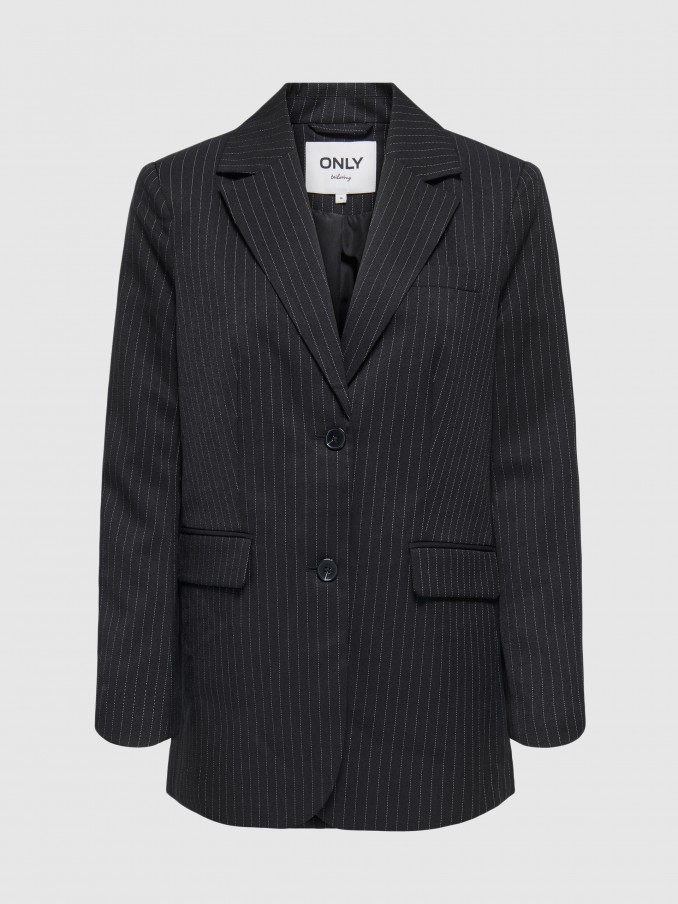 Blazer Mujer Negro Only
