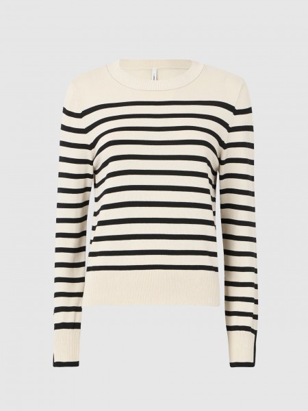 Pullover Woman Cream Only