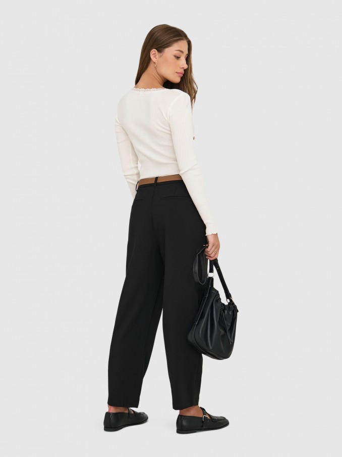 Pantalones Mujer Negro Only