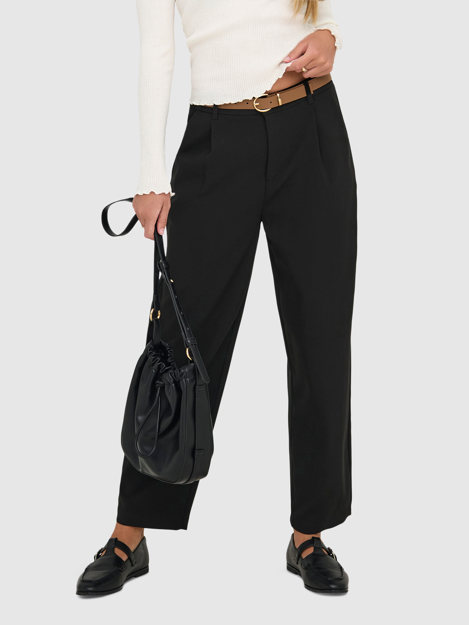 Pantalones Mujer Negro Only
