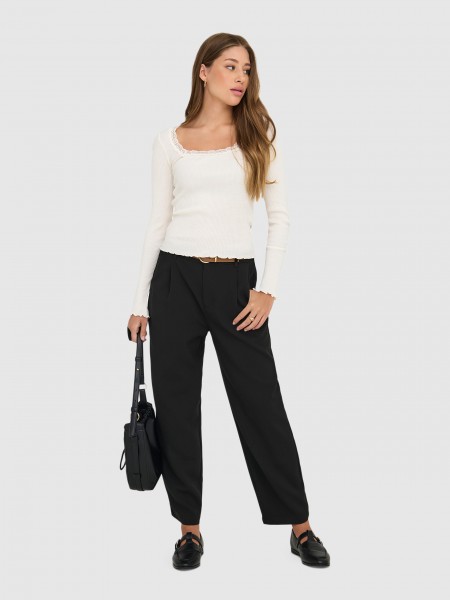 Pantalones Mujer Negro Only Pantalones Mujer Negro Only