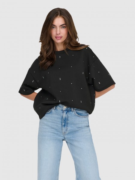 Camiseta Mujer Negro Only