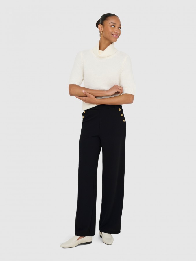 Pantalones Mujer Negro Only