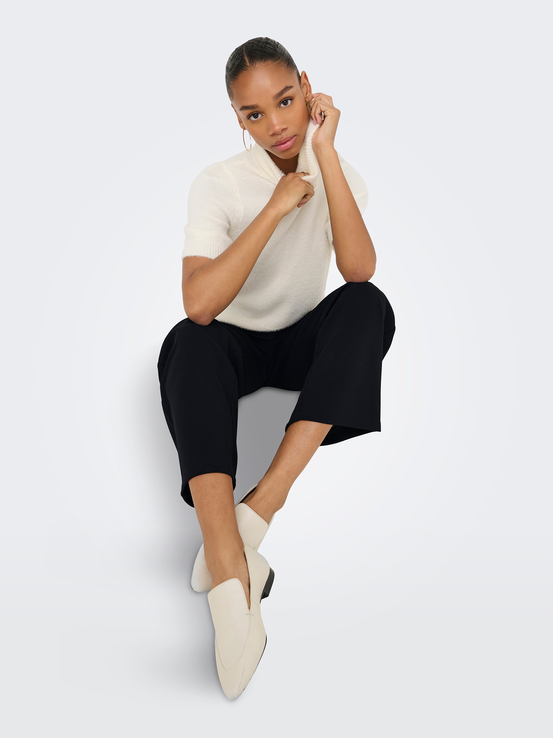 Pantalones Mujer Negro Only