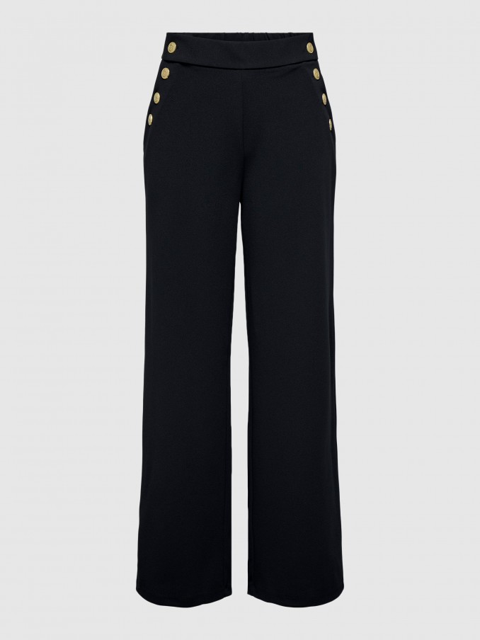 Pantalones Mujer Negro Only