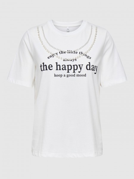 Camiseta Mujer Blanco Only