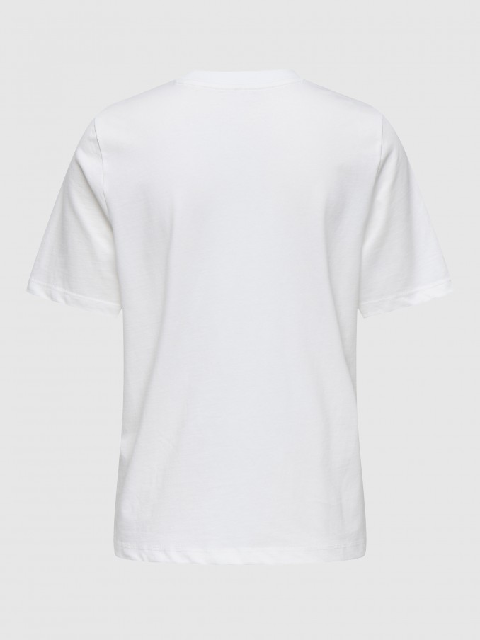 Camiseta Mujer Blanco Only