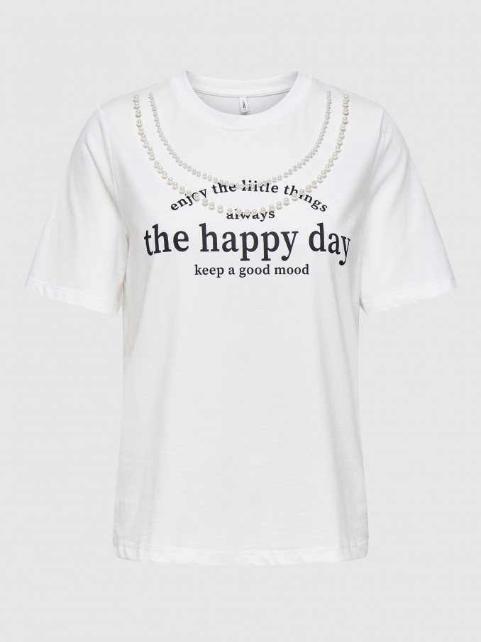 Camiseta Mujer Blanco Only