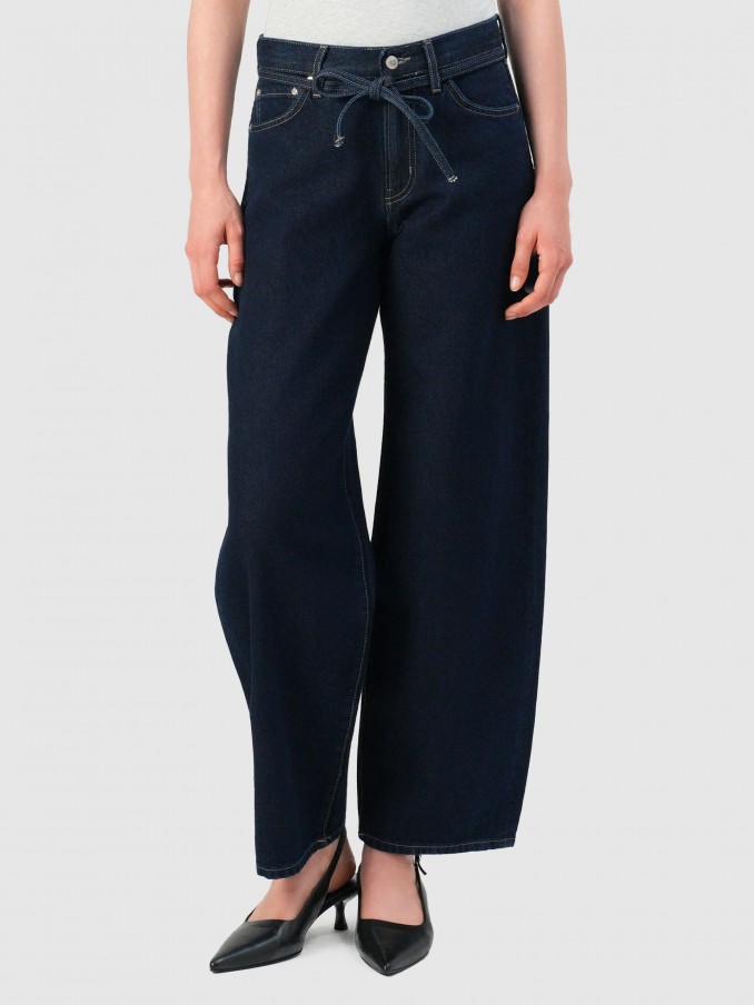 Pants Woman Dark Jeans Only
