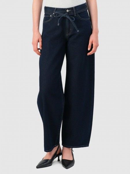 Pants Woman Dark Jeans Only