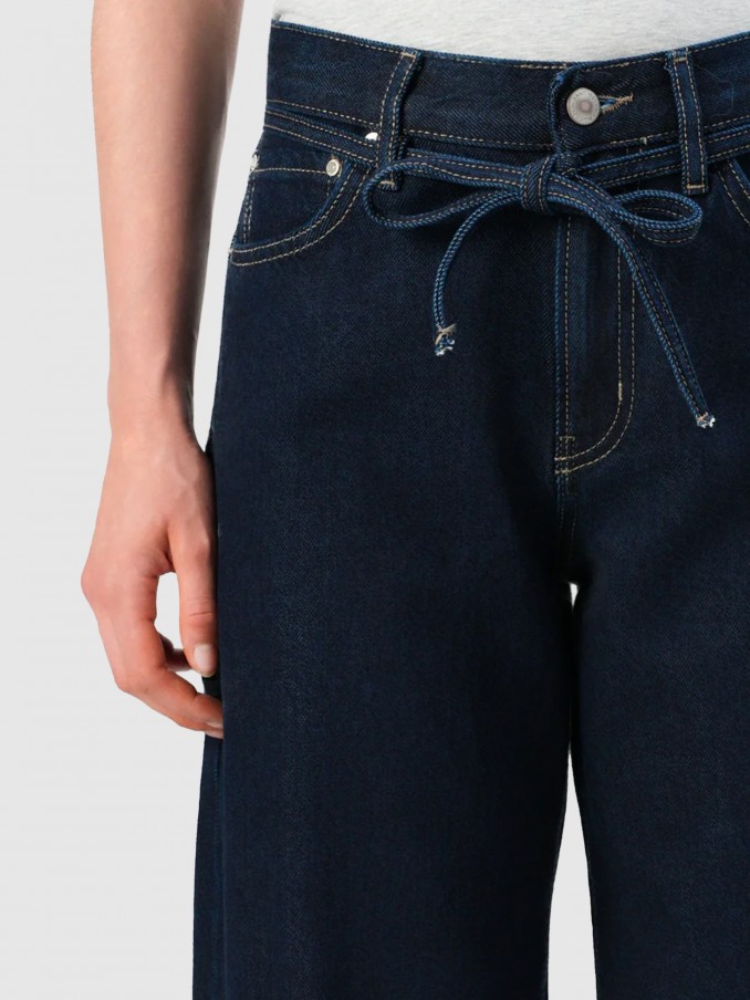 Pants Woman Dark Jeans Only