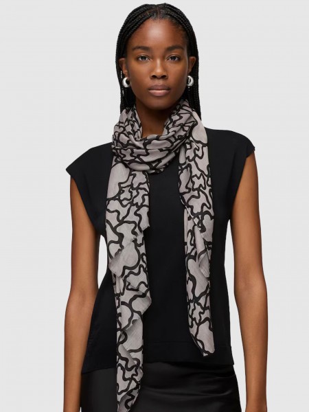 Bufandas Mujer Gris Tous