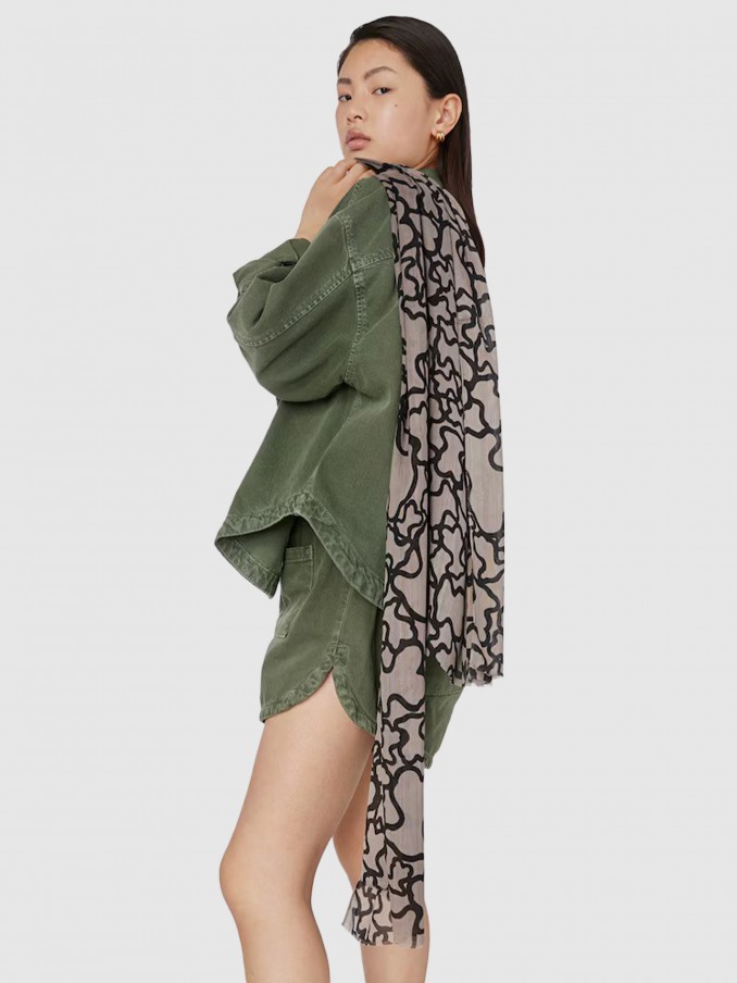 Bufandas Mujer Gris Tous